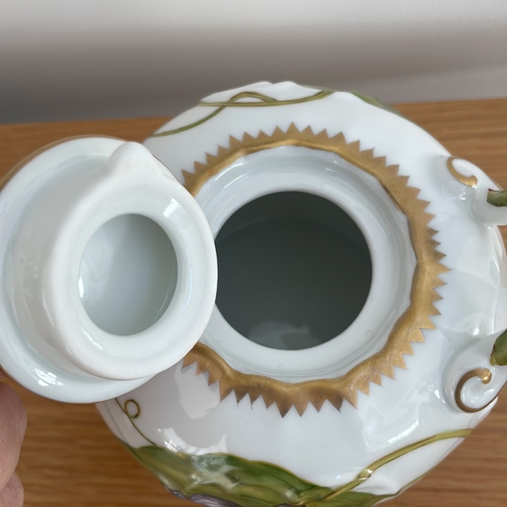 NWOT Anna Weatherley Rare Butterfly and Flower Handpainted 3 Piece Tea Set - Picture 15 of 17